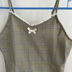 Daisy street plaid mini dress
